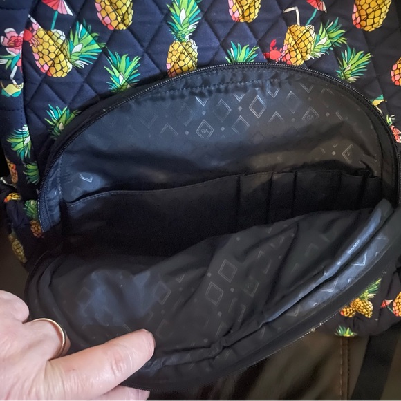 Vera Bradley Pineapple / Toucan Print Backpack - Picture 2 of 4